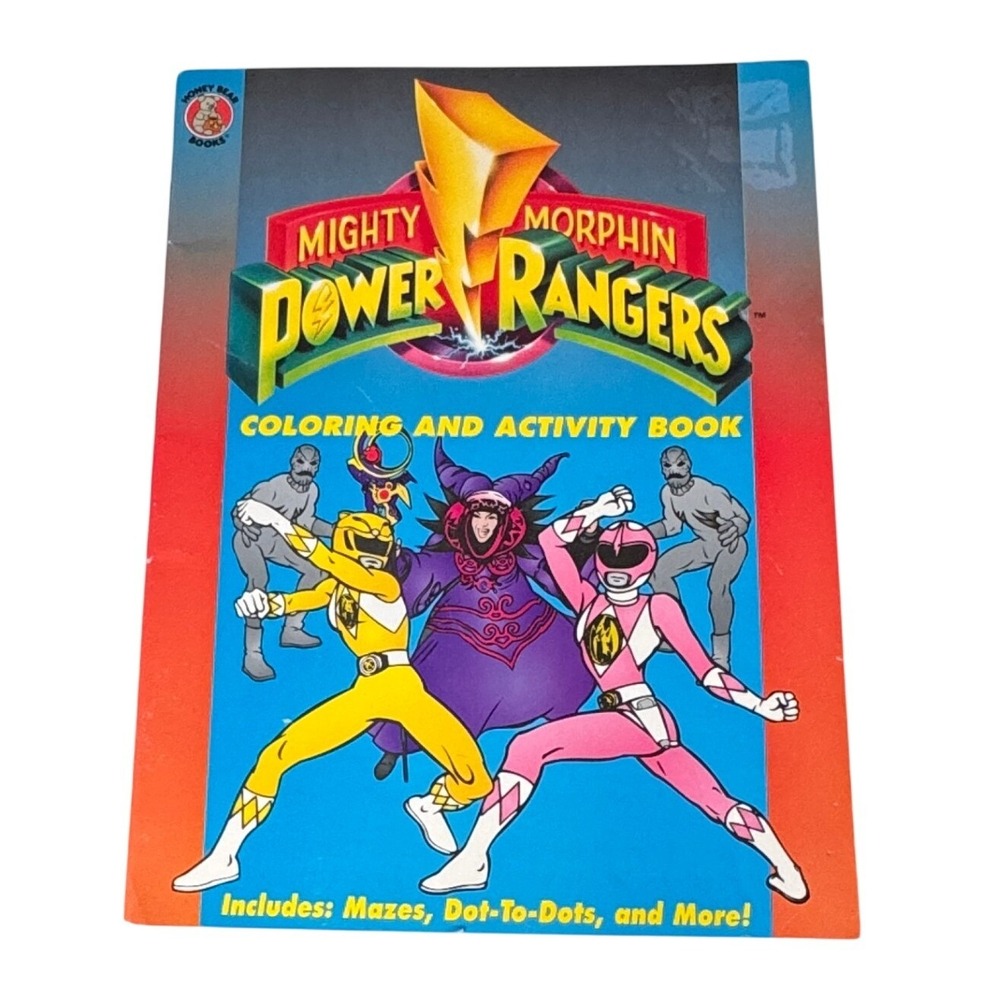 Vintage 1994 Mighty Morphin Power Rangers‎ Coloring Activity Book Rita Repulsa